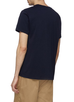Back View - Click To Enlarge - MAISON KITSUNÉ - Fox patch chest pocket T-shirt