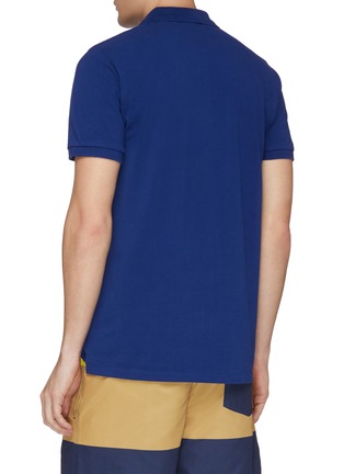 Back View - Click To Enlarge - MAISON KITSUNÉ - Fox appliqué polo shirt