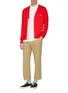 Figure View - Click To Enlarge - MAISON KITSUNÉ - Fox head appliqué polo shirt