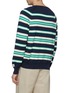 Back View - Click To Enlarge - MAISON KITSUNÉ - Stripe raglan sweater