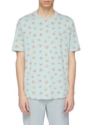 Main View - Click To Enlarge - PS PAUL SMITH - Palm tree print organic cotton T-shirt