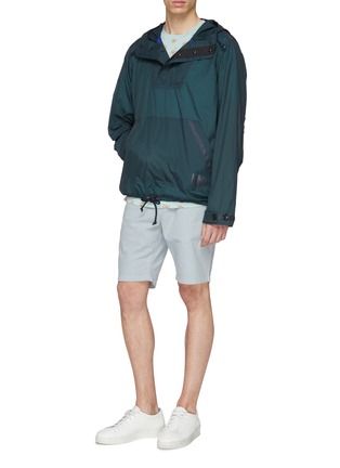 Figure View - Click To Enlarge - PS PAUL SMITH - Contrast stripe windbreaker hoodie