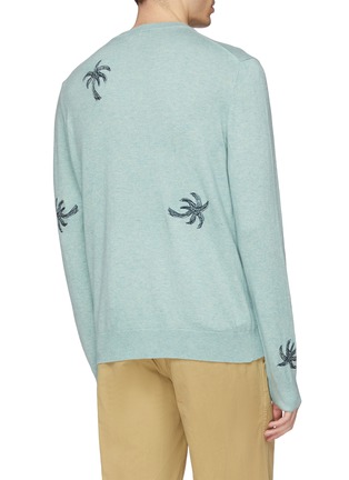 Back View - Click To Enlarge - PS PAUL SMITH - Palm tree embroidered sweater
