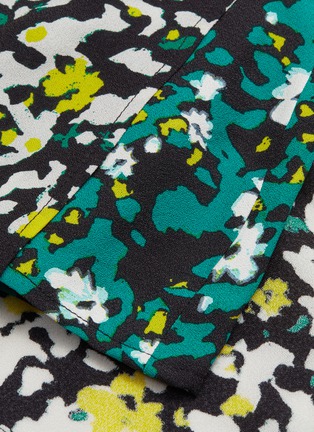  - PROENZA SCHOULER - Tie side colourblock floral print georgette sleeveless top