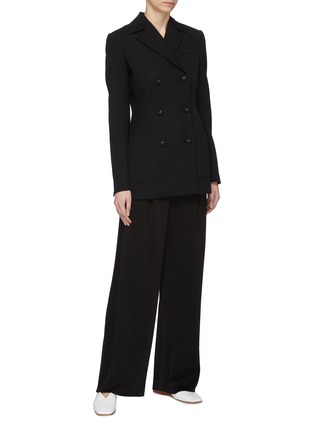 Figure View - Click To Enlarge - PROENZA SCHOULER - Waist panel double breasted wool blazer