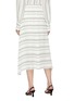 Back View - Click To Enlarge - PROENZA SCHOULER - Tie front stripe crepe skirt