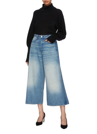 Figure View - Click To Enlarge - 3X1 - 'Porter' convertible panel wide leg jeans