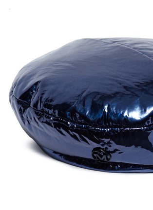 Detail View - Click To Enlarge - MAISON MICHEL - 'New Billy' coated leather beret