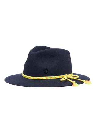 Main View - Click To Enlarge - MAISON MICHEL - 'Rico' cord rabbit furfelt fedora hat