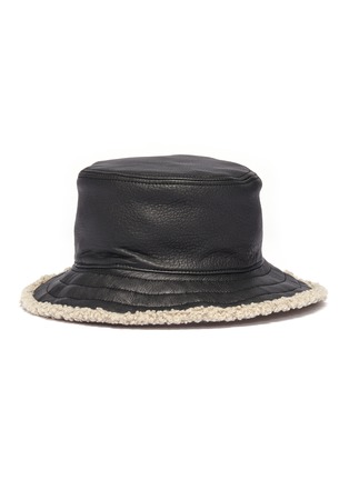 Main View - Click To Enlarge - MAISON MICHEL - 'Elo' shearling fisherman hat