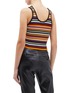Back View - Click To Enlarge - 3.1 PHILLIP LIM - Variegated stripe rib knit cropped tank top