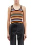 Main View - Click To Enlarge - 3.1 PHILLIP LIM - Variegated stripe rib knit cropped tank top
