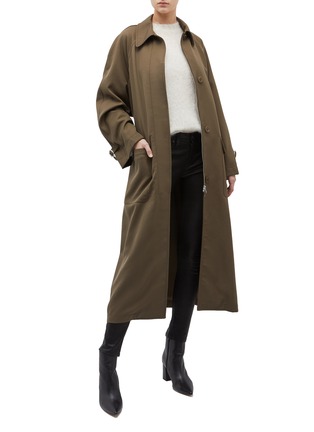 Figure View - Click To Enlarge - 3.1 PHILLIP LIM - Oversized belted virgin wool gabardine trench coat