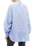 Back View - Click To Enlarge - 3.1 PHILLIP LIM - Ruched sleeve stripe shirt