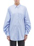 Main View - Click To Enlarge - 3.1 PHILLIP LIM - Ruched sleeve stripe shirt