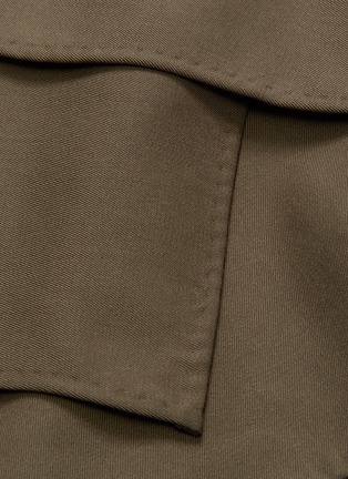 Detail View - Click To Enlarge - 3.1 PHILLIP LIM - Buckled ruched drape wool gabardine handkerchief skirt