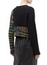 Back View - Click To Enlarge - 3.1 PHILLIP LIM - Patchwork rib knit cropped sweater