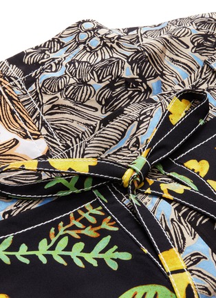  - 3.1 PHILLIP LIM - Hawaiian print patchwork tie shorts