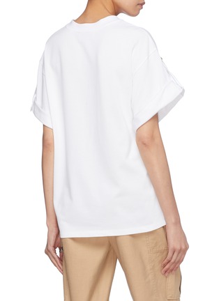 Back View - Click To Enlarge - 3.1 PHILLIP LIM - Buckled sleeve oversized T-shirt