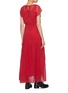 Back View - Click To Enlarge - 3.1 PHILLIP LIM - Cutout tie back overlay crinkled tiered dress