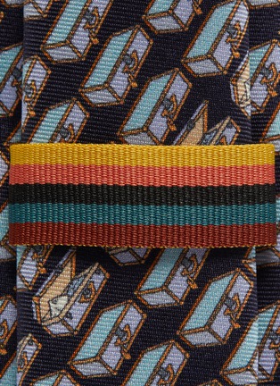 Detail View - Click To Enlarge - PAUL SMITH - Suitcase graphic print silk twill tie