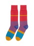Main View - Click To Enlarge - PAUL SMITH - Colourblock stripe socks
