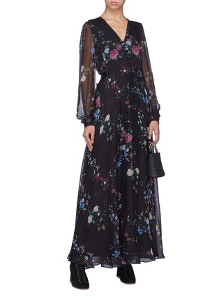 Figure View - Click To Enlarge - EQUIPMENT - x Tabitha Simmons 'Clemense' floral print silk dress