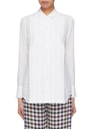 Main View - Click To Enlarge - EQUIPMENT - 'Jack' pleated silk shirt