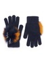 Main View - Click To Enlarge - YVES SALOMON - Fox fur pompom knit gloves