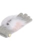 Detail View - Click To Enlarge - YVES SALOMON - Fox fur pompom knit gloves