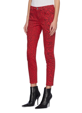 Front View - Click To Enlarge - CURRENT/ELLIOTT - 'The Stiletto' leopard print skinny jeans