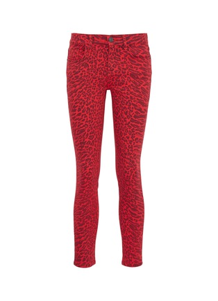 Main View - Click To Enlarge - CURRENT/ELLIOTT - 'The Stiletto' leopard print skinny jeans