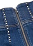 Detail View - Click To Enlarge - CURRENT/ELLIOTT - 'The Trilby' stud zip front denim pencil skirt