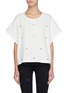 Main View - Click To Enlarge - CURRENT/ELLIOTT - 'The Buster' eyelet T-shirt
