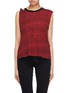 Main View - Click To Enlarge - CURRENT/ELLIOTT - 'The Sonic' cutout twist shoulder leopard print sleeveless top