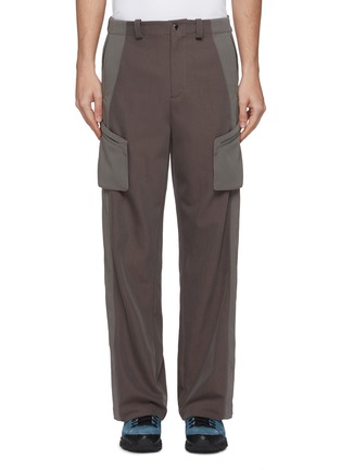 Main View - Click To Enlarge - KIKO KOSTADINOV - Colorblock twill cargo pants