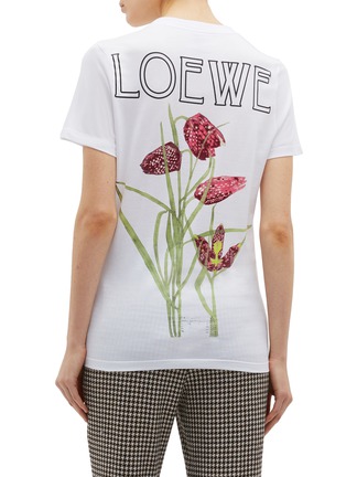 Back View - Click To Enlarge - LOEWE - Logo botanical print T-shirt