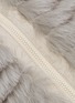  - GEMMI - Reversible raccoon hood fox fur short puffer gilet