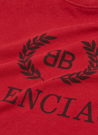  - BALENCIAGA - 'BB Mode' logo print oversized T-shirt