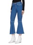 Front View - Click To Enlarge - HELEN LEE - Contrast topstitching flared jeans