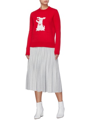 Figure View - Click To Enlarge - HELEN LEE - x The Secret Life of Pets 'Max' dog intarsia sweater
