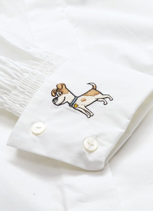  - HELEN LEE - x The Secret Life of Pets 'Max' dog embroidered cuff shirt