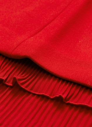 Detail View - Click To Enlarge - HELEN LEE - Asymmetric belted pleated skirt