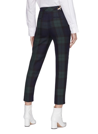 Back View - Click To Enlarge - HELEN LEE - X The Secret Life of Pets 'Max' dog embroidered tartan plaid suiting pants