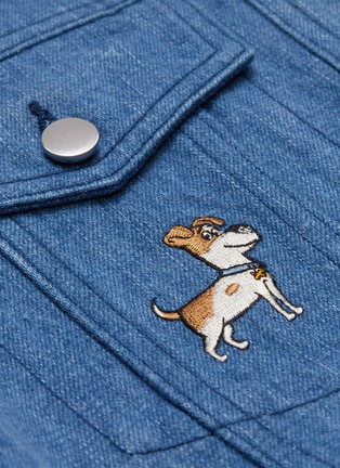  - HELEN LEE - x The Secret Life of Pets 'Max' dog mix patch denim jacket