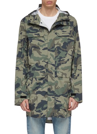 Main View - Click To Enlarge - CANADA GOOSE - 'Seawolf' camouflage print hooded windbreaker coat