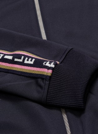  - ÊTRE CÉCILE - Logo stripe sleeve bomber jacket