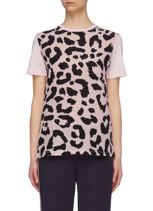 Main View - Click To Enlarge - ÊTRE CÉCILE - Leopard print front T-shirt