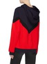 Back View - Click To Enlarge - ÊTRE CÉCILE - 'Aurelia' chevron stripe colourblock oversized hoodie