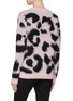Back View - Click To Enlarge - ÊTRE CÉCILE - Leopard jacquard mohair blend brushed sweater